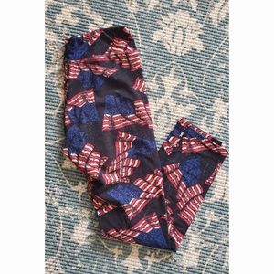 LuLaRoe One Size American Flag Leggings LuLa Roe